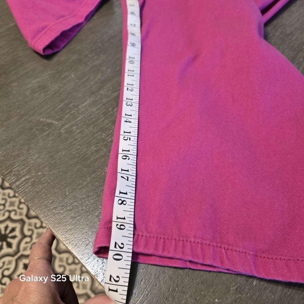 Faded Glory fushia red/dark pink embellished capri pants 26W bling Y2K? - Picture 8 of 12